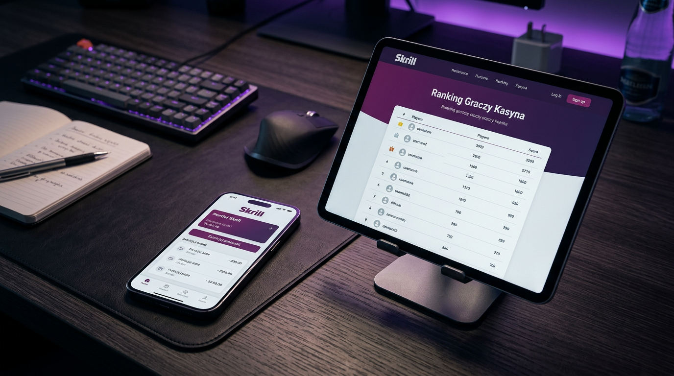 Skrill payment and casino leaderboard on modern devices